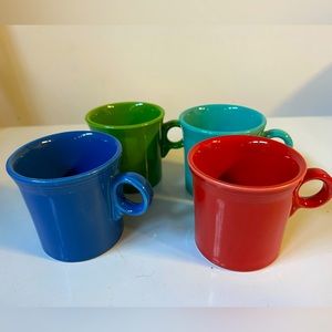 4 Fiestaware Coffee Mugs